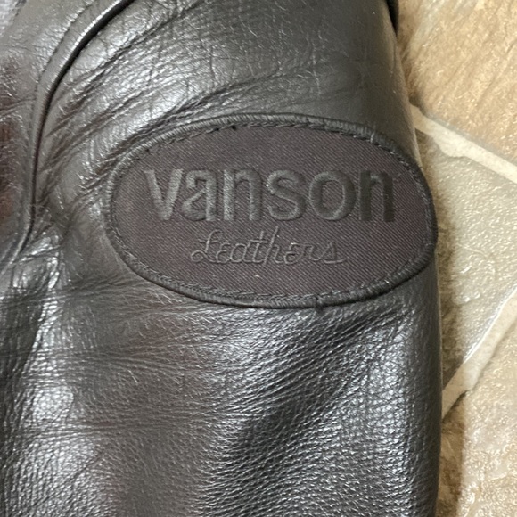 SOLD on eBay. Vanson Leathers Drifter Mk2 Blacked Out Leather Motorcycle Jacket. - Picture 4 of 11